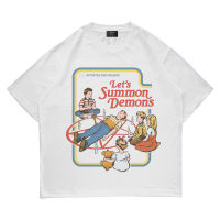 Megablast - LETS SUMMON DEMON WHITE KAOS VINTAGE OVERSIZE COMBED 24S