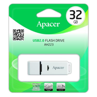 💥ห้ามพลาด! AH223 USB2.0 แฟลชไดร์ฟ 32GB ( AP32GAH223W-1) ราคาถูก แฟลชไดร์ฟเพลง