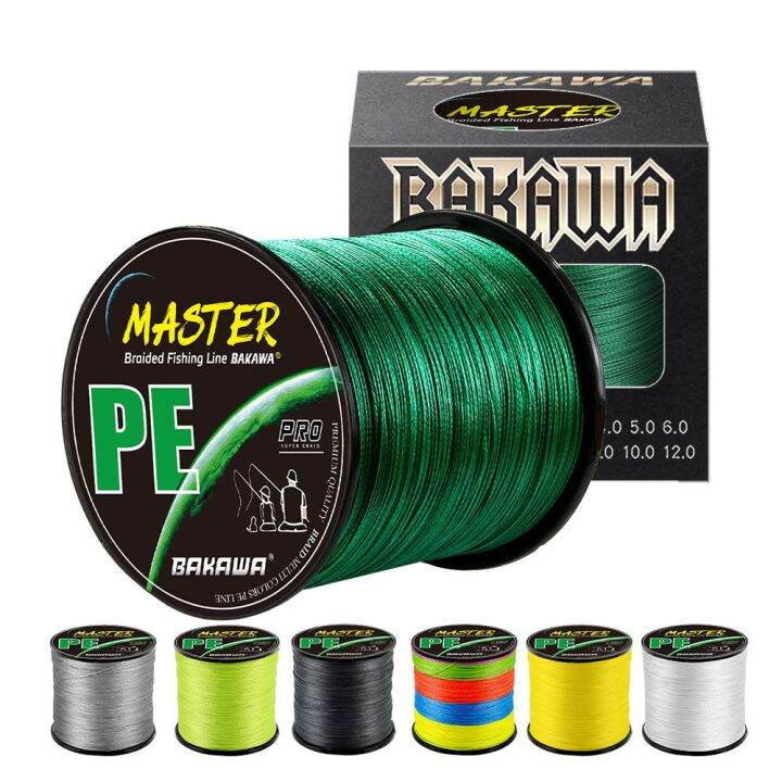 bakawa-8-4-braided-fishing-line-300m100m-multifilament-pe-cord-carp-saltwater-pesca10lb-100lb-strong-japan-technology-7-colors