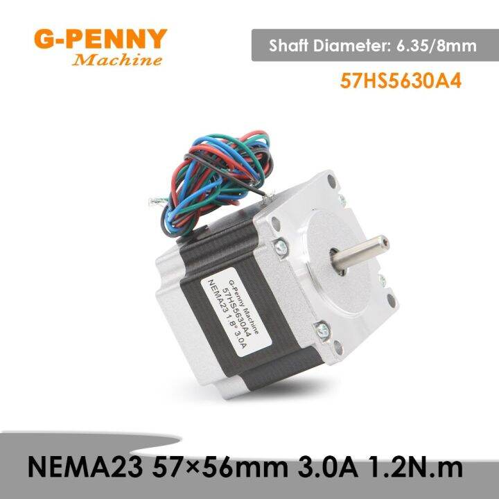 Nema23 57x56 Cnc Stepper Motor Single Shaft 3 0a 180oz In 1 2n M Cnc For Router Engraving