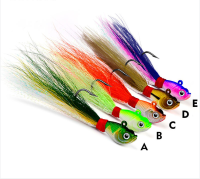 7g 14g 28g 42g 56g 5 Colors Artificial Jig Head Sea Fishing Wobbler Bait With Bucktail Hook Lead Lure