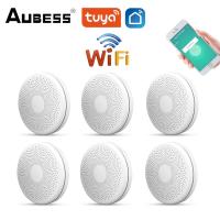 WiFi Smoke Sensor Alarm Fire Protection Tuya Smoke Detector Smokehouse Combination Fire Alarm Home Security System Firefighters