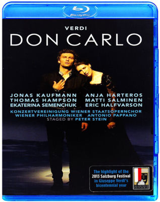 Verdi opera Don Carlo Kaufman papano Salzburg Chinese characters (Blu ray BD25G)