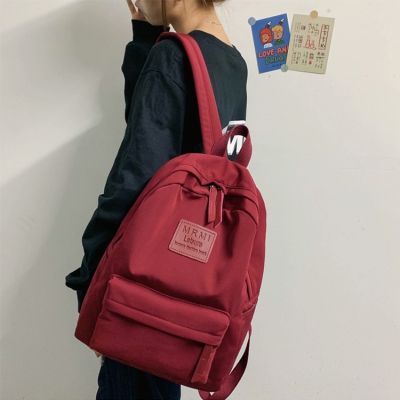 Backpack Female ins Korean Version Junior High School Student Schoolbag Large Capacity Fashion Trendy Travel