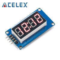 Tm1637 4 Bits โมดูลจอแสดงผล Led ดิจิตอลสำหรับ Arduino Segment 0.36นิ้วนาฬิกาขั้วบวกสีแดงหลอดสี่ Serial Driver Board Pack