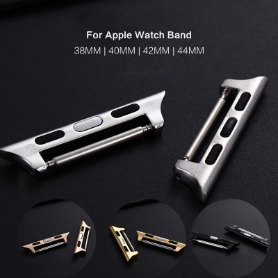 10Pcs Metal Steel Connector 1:1 For Apple Watch Band Adapter Replacement 40mm 42mm 44mm 41mm 45mm 49mm Ultra Strap Accessories Straps