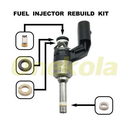 หัวฉีดน้ำมันเชื้อเพลิงบริการชุดซ่อมกรอง Orings ซีล G Rommets สำหรับ VW G Olf J Etta P Assat Tiguan ออดี้ A1 A3 1.4 TSI 03C906036M