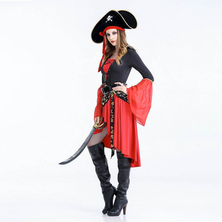 pirate-women-s-costume-อะนิเมะคอสเพลย์ฮาโลวีน-carnival-party-ชุดแฟนซี-pirates-outfit