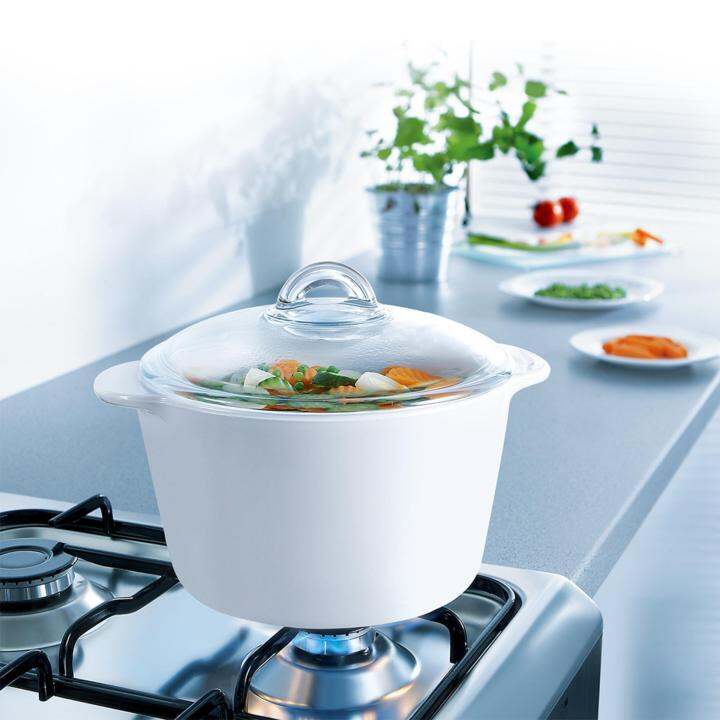 Luminarc Vitro 3L White Casserole Direct to fire gas or stove, oven