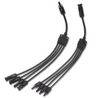 1Pair x PV 4Y Branch parallel connection 30A 1000V Electrical Connector Photovoltaic 4pcs solar Panel Cable Wire Connect Wires Leads Adapters