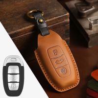 Leather Car Key Cover Case Smart Key For Hongqi Hs5 H9 HS7