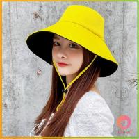 AllWell หมวกใส่ได้ "สองด้าน" หมวกเดินเขา หมวกกันแดดกลางแจ้ง หมวกถัง Double-sided sun hat