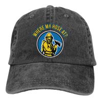 Funny Firefighter Shirt Where My Hose At Fireman Baseball Cap cowboy hat Peaked cap Cowboy Bebop Hats Men and women hats