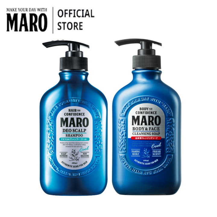 Maro X3 Head to Toe Set - Deo Scalp &amp; Cleansing Soap Cool