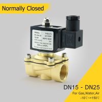 【hot】™▼  1/2  DN15 DN20 DN25 Closed Solenoid With Coil and DC24V DC12V AC220 for Gas Air