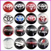 56มม. 4ชิ้น Toyota TRD VXR Vios Camry กลีบดอกไม้ศูนย์ล้อรถฮับฝาครอบสติกเกอร์รูปลอกตรารถยนต์