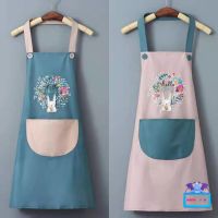 ผ้ากันเปื้อนกันน้ำผ้ากันเปื้อนทําอาหาร Cooking Apron สไตล์เกาหลี ผ้ากันเปื้อน ลายน่ารักๆ มาใหม่ สวยมากๆ--WQ02