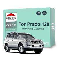 [ANYA Auto Parts] 17ชิ้นหลอดไฟตกแต่งภายใน LED ชุดคิทสำหรับรถโตโยต้า Prado 120 2002-2007 2008 Canbus รถอ่านหนังสือหีบฝาทรงโค้งไม่มีข้อผิดพลาดไฟยานพาหนะ