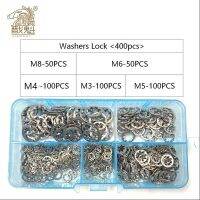 400Pcs/set M3 M4 M5 M6 M8 Mix gb861.1 304 Stainless Steel Washers External Toothed Gasket Serrated Lock Washer Kit DIN6797J