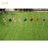 Manufacturers selling stainless steel plating spring revolving round bead tail wind hang act the role of stained glass style mobile accessories