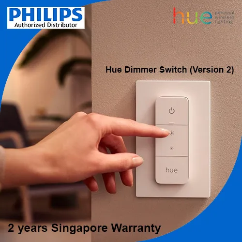 offentliggøre kompleksitet krans Philips Hue Dimmer Switch Version 2, Wireless switch dedicated to Philips  Hue Smart Lightings | Lazada Singapore