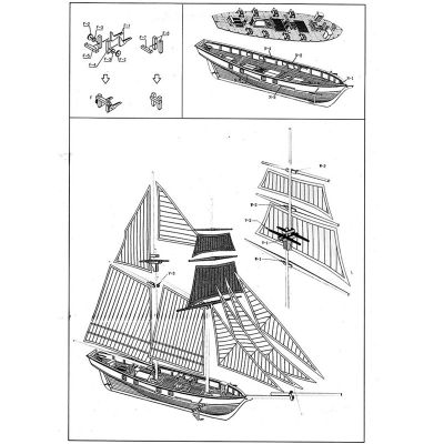 1:100 Scale HALCON DIY Sailboat Model Kit Wooden 3D Designer Constructor for Adults Handmade Puzzle Sailing Boats Children Toys