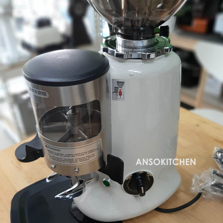 jx-600ab-doser-grinder-สีขาว-เครื่องบดเมล็ดกาแฟ-manual-350-วัตต์-ฟันบด-64-มม-flat-burr-โถเมล็ดกาเเฟขนาด-1-2-กิโลกรัม-coffee-grinder-เครื่องบดกาแฟ