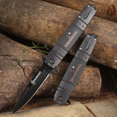 มีดพับ มีดพกพา มีดเดินป่า Outdoor S9 knife มีระบบดีดใบมีด มีที่ทุบกระจก พร้อมส่งในไทย