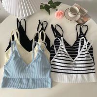 สินค้าขายดี ?BRA-40 เสื้อกล้ามครอป สายเดี่ยว เสื้อครอปท็อป เสื้อกล้าม แบบครึ่งตัว มีฟองน้ำ บราไร้โครง