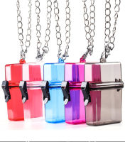 Transparent Ciggarett Case Lighter Holder Travel Cigatette Box with Lanyard Smking Accessories