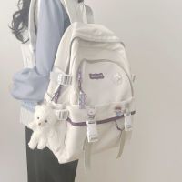 High-value schoolbag female Korean college student high school junior high school birthday department original all-match backpack large-capacity backpack