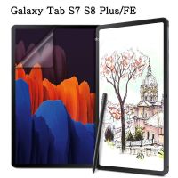 กระดาษเหมือนปกป้องหน้าจอสำหรับ Samsung Galaxy Tab S7 S8 + Plus Ultra 11 12.4 14.6 X700 X800ฟิล์มนิ่ม PET ด้านป้องกันแสงสะท้อน