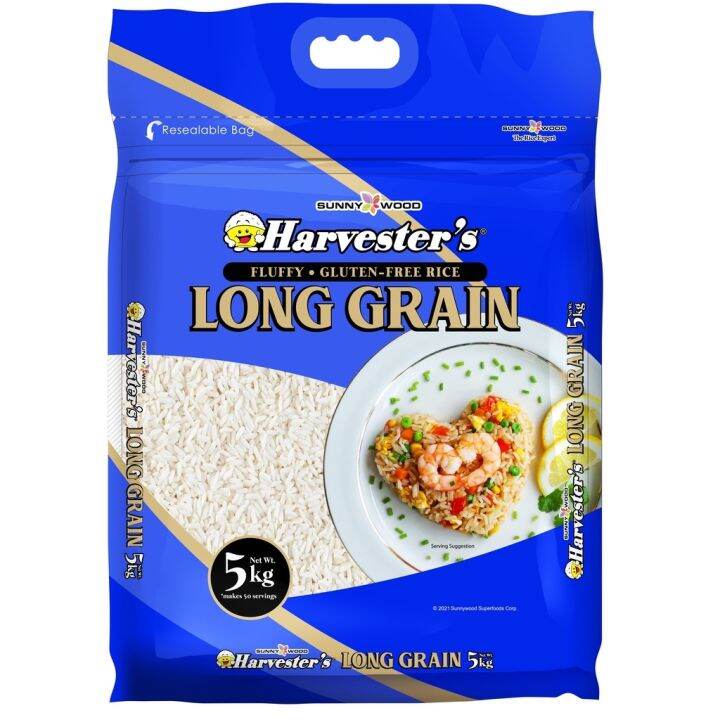 Harvester's Long Grain Rice 5kg Lazada PH
