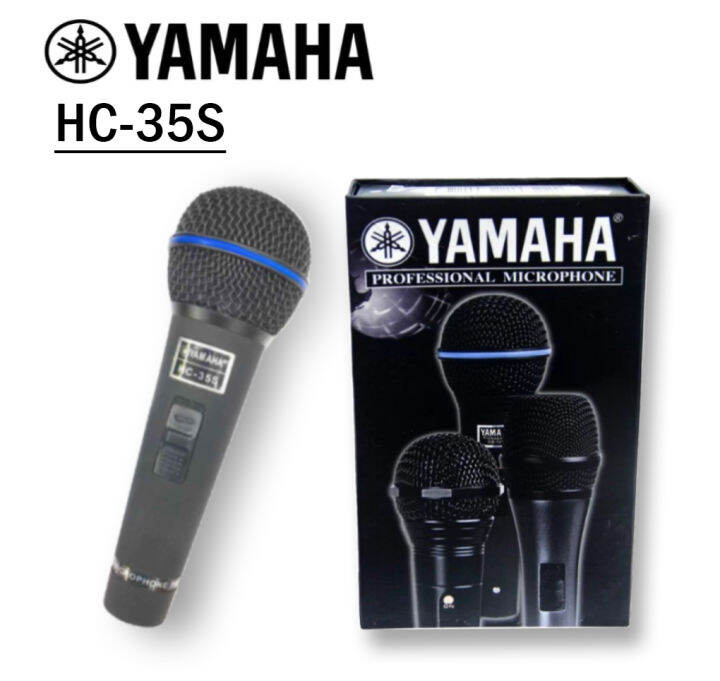 yamaha-ไมโครโฟนร้องเพลง-สีดำ