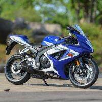 รถ1:12 Suzuki แบบคงที่ GSX-R750ของเล่นแบบจำลองรถมอเตอร์ไซค์ของสะสม