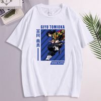 Shirt Giyu Tomioka Cartoon Printed Manga Men Tshirts Shirts Men Punk Tee Male