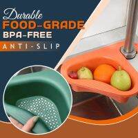 【hot】 Sink Strainer Multi-Functional Hanging Filtering Draining Rack Net Leftovers Soup Filter