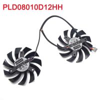 N460GTX R6850 R6790 N560GTX ระบบควบคุมอุณหภูมิการ์ดจอพัดลมระบายความร้อน PLD08010S12HH พัดลมคู่