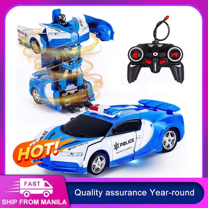 Remote control Transform Robot toy car RC Vehicle One click Deformation