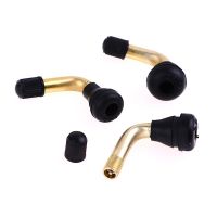 5pcs Motorcycle Tubeless Tire Valve Stems Right Angle 90 Degrees Pull In Valve Core Tool for Auto Scooter Valve Stems w/ Cap