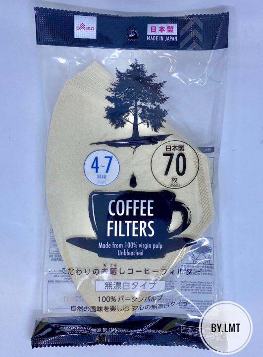 Daiso Coffee Filter ☕️ L size (70sheets) Lazada