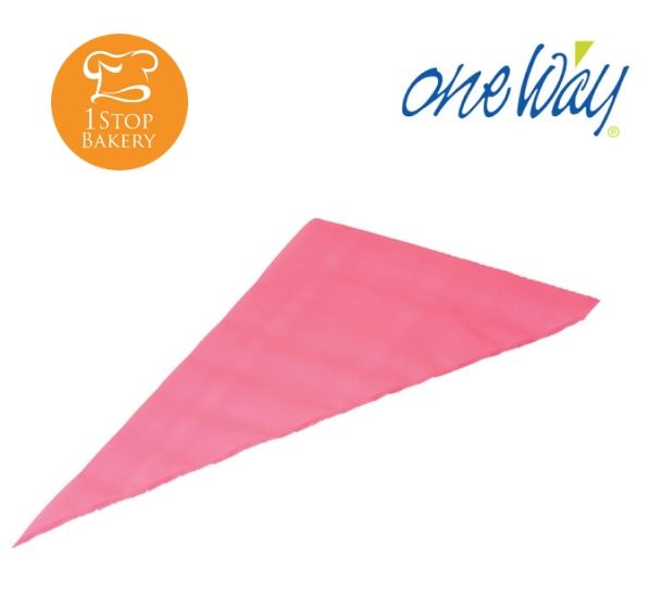 oneway-8017-comf-pink-pipingbags-xs-30x17cm-12inch-10p-roll-ถุงบีบครีม-1-ม้วน-10-ชิ้น