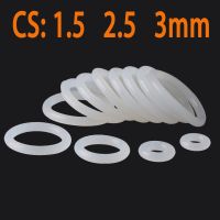 VMQ White Silicone O Ring Gasket Thickness 1.5/ 2/ 2.5/ 3mm OD 5 60mm Food Grade Rubber Insulate Round O Shape Seal O-Ring