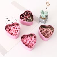 TUTU Pink push pin Paper Clip Kawaii Stationery Clear Binder Clips Photos Tickets Notes Letter Thumbtack set Stationery H0294 Clips Pins Tacks