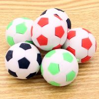 ▪ 1 Set Creative Trend Football Shape Eraser For Kids Mini DIY 3D Assembled Soccer Pencil Eraser Fashion Office Erasers