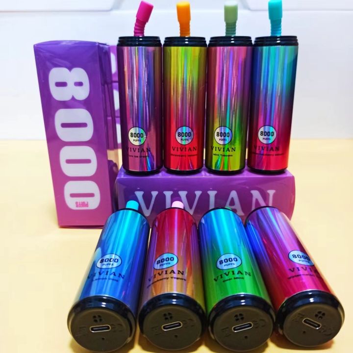 RECHARGEABLE VIVIAN 8000 Puffs SWEET Disposable Vape PK RELX AE BAR ...