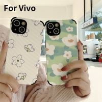 เคสโทรศัพท์ ซิลิโคน หนังเทียม พิมพ์ลายดอกไม้ สไตล์เรโทร สําหรับ VIVO V7 Plus V9 V11i V15 S1 Pro V20 V21 se V17 Y52 Y53s Y11 Y12 Y15 Y17 Y19 Y21s Y33s Y31 Y51 Y81i Y91i Y95 Y20i Y20s(G) Y20 2020 Y20i Y12s Y12A Y30i Y50 Y1s