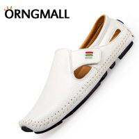 ORNGMALL รองเท้าโลฟเฟอร์บนแฟลตลื่นสำหรับผู้ชาย,รองเท้าลำลองรองเท้าโลฟเฟอร์ลำลองรองเท้าทางการรองเท้าสำหรับใส่ในฤดูร้อนรองเท้าขนาดใหญ่รองเท้าหนังส้นเตี้ยสำหรับนักธุรกิจขนาด37-47