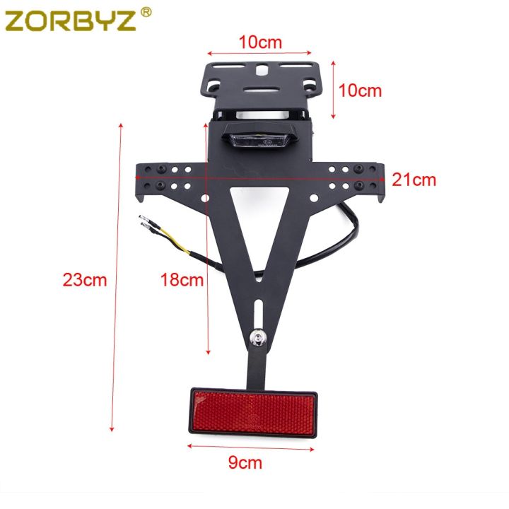 ได้แล้ว-zorbyz-ที่ยึดกรอบทะเบียนทะเบียนรถจักรยานยนต์แบบปรับมุมได้ขายึดสำหรับยามาฮ่า-yzf-r1-r3-r6-r15-r25-fz6-mt07-mt-07