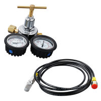 Auto รถ A U Shock Nitrogen Regulator Gauge 580psi ความดัน Inlet การเชื่อมต่อ Shock Nitrogen Fill Kit เครื่องมือ W 8 "Hose